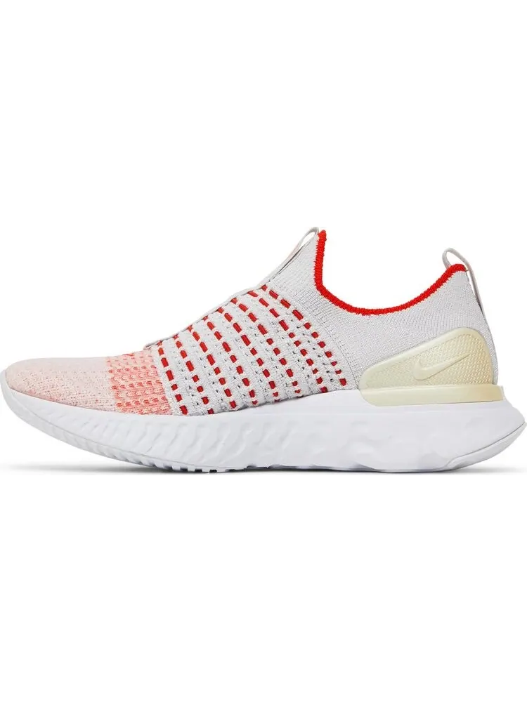 Кроссовки Nike Wmns React Phantom Run Flyknit 2 'Vast Grey Orange' — изображение 3 из 8, серый