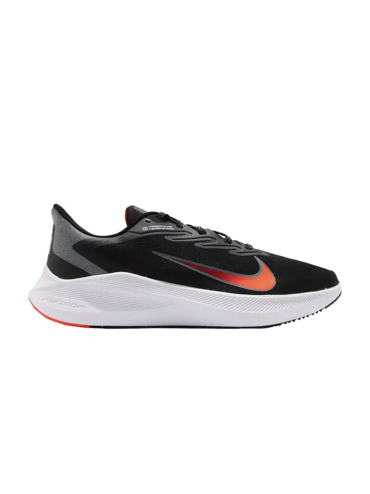 Кроссовки Air Zoom Winflo 7 'Black Total Orange' — изображение 1 из 1, черный оранжевый