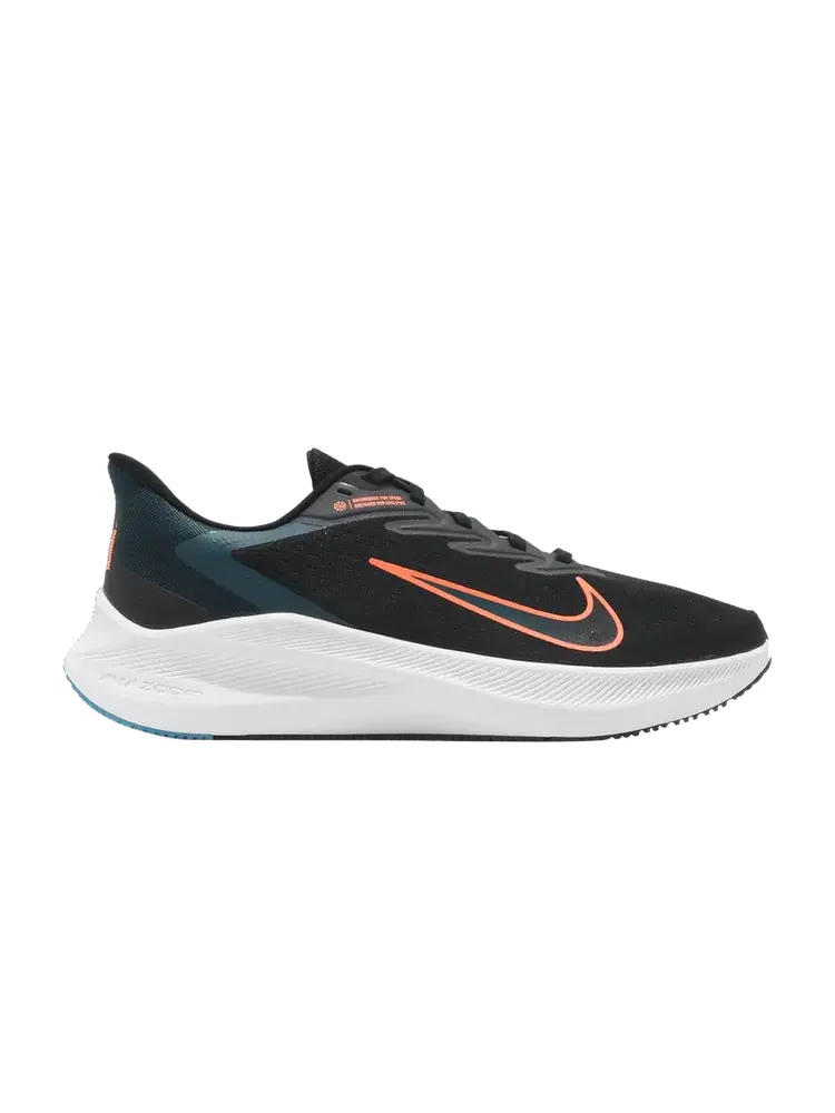 Кроссовки Air Zoom Winflo 7 'Black Atomic Orange' — изображение 1 из 1, черный оранжевый