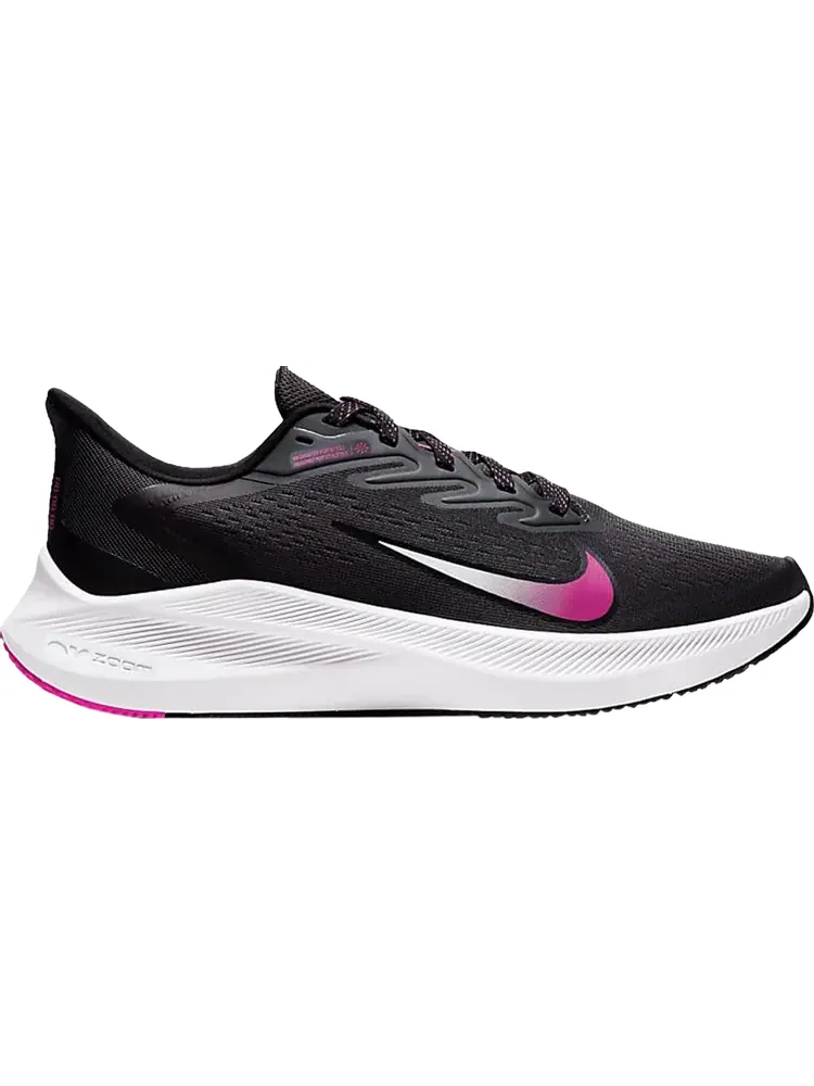 Кроссовки Nike Wmns Air Zoom Winflo 7 'Dark Smoke Grey Fire Pink' — изображение 1 из 1, серый