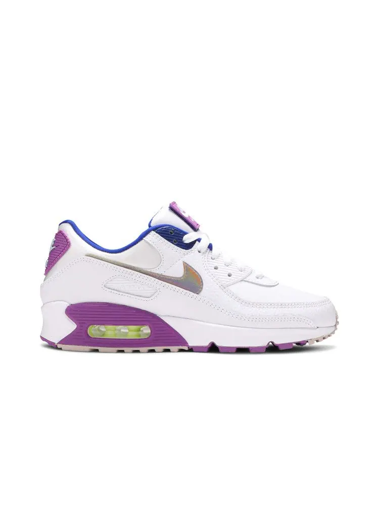 Кроссовки Nike Wmns Air Max 90 SE 'Easter' — изображение 2 из 9, белый/мульти/фиолетовый