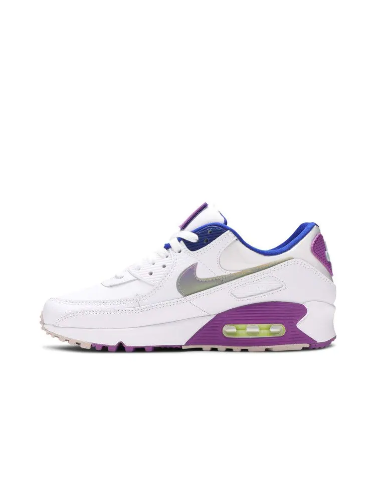 Кроссовки Nike Wmns Air Max 90 SE 'Easter' — изображение 4 из 9, белый/мульти/фиолетовый