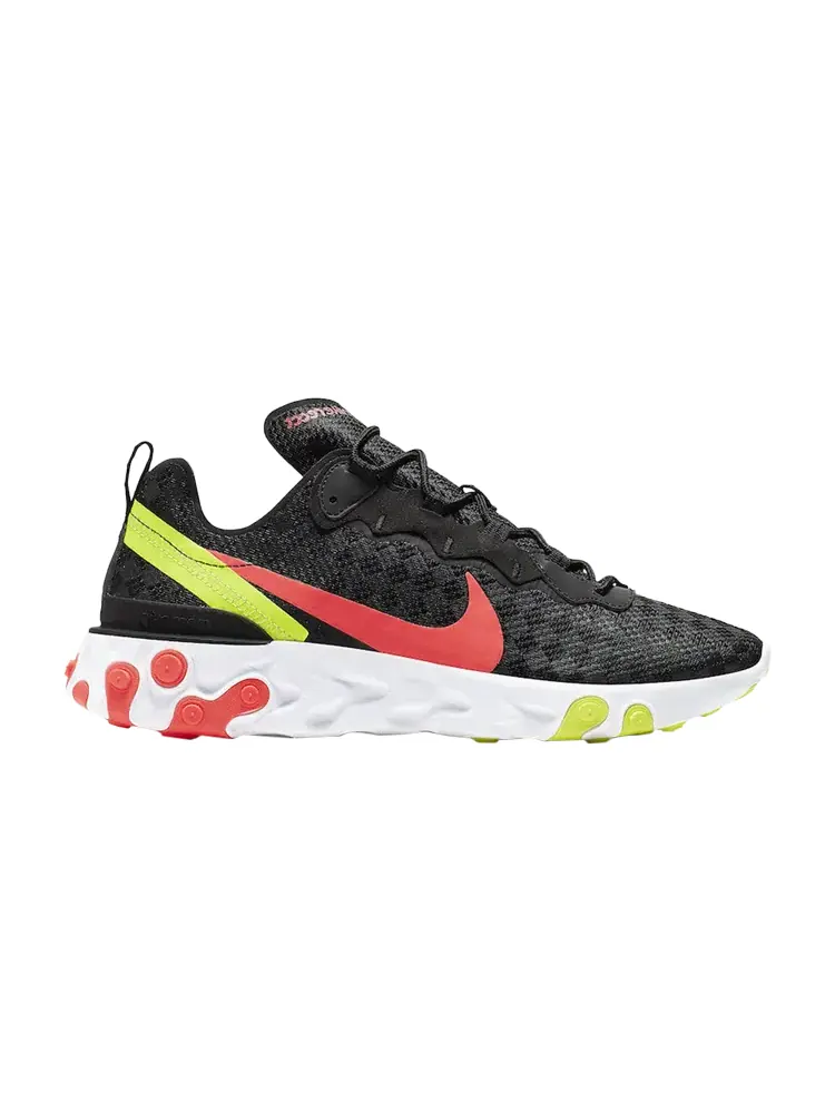 Кроссовки Nike React Element 55 'Checkered Crimson Volt' — изображение 1 из 1, черный