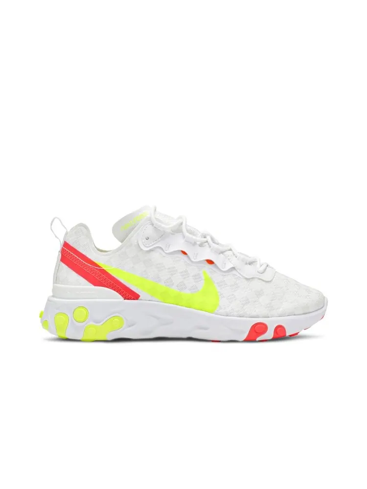 Кроссовки Nike React Element 55 'Checkered White Crimson Volt' — изображение 1 из 4, белый