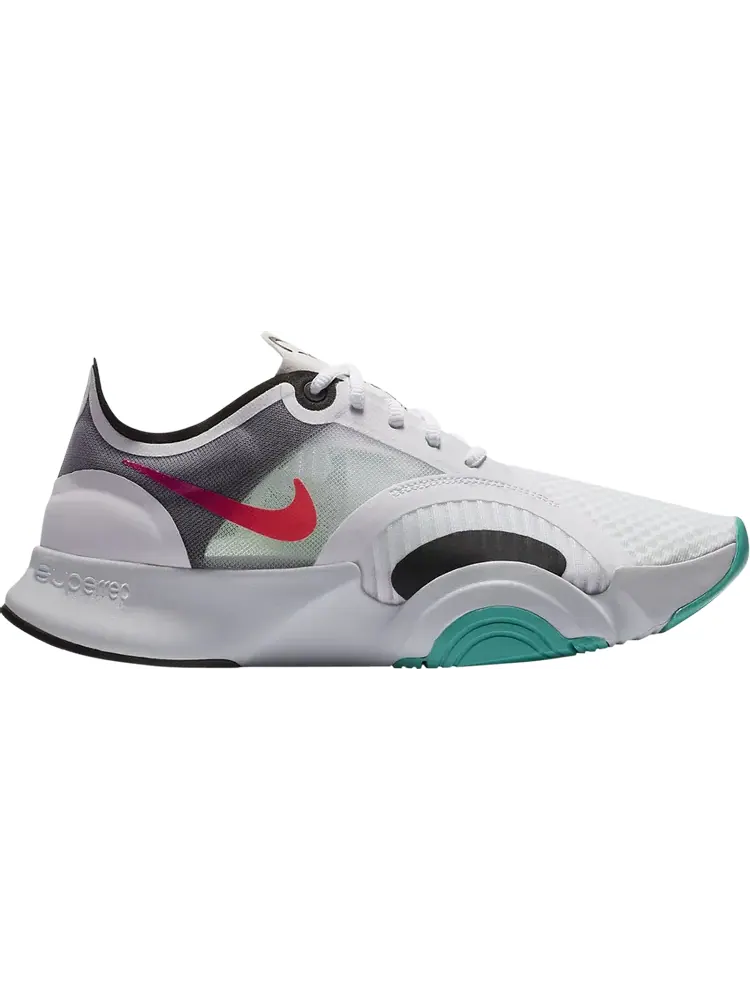 Кроссовки Nike Wmns SuperRep Go 'Football Grey Flash Crimson' — изображение 1 из 1, серый