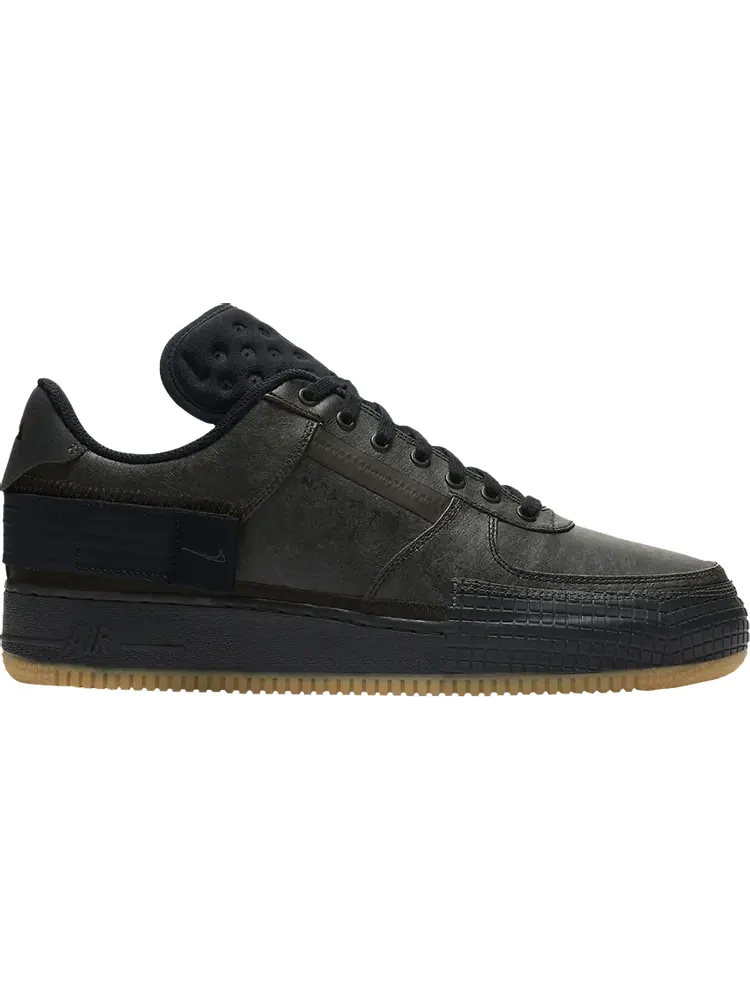 Кроссовки Nike Air Force 1 Type 'Black Gum' — изображение 1 из 1, черный