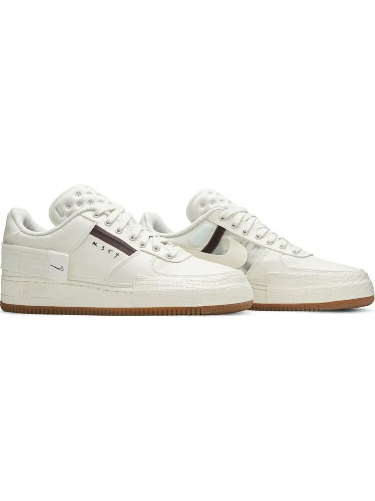 Кроссовки Nike Air Force 1 Type 'Sail Gum' — изображение 8 из 8, бежевый