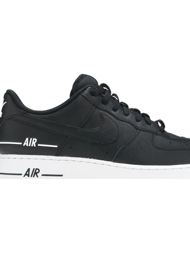 Кроссовки Nike Air Force 1 '07 LV8 'Double Air Pack - Black' — изображение 2 из 8, черный