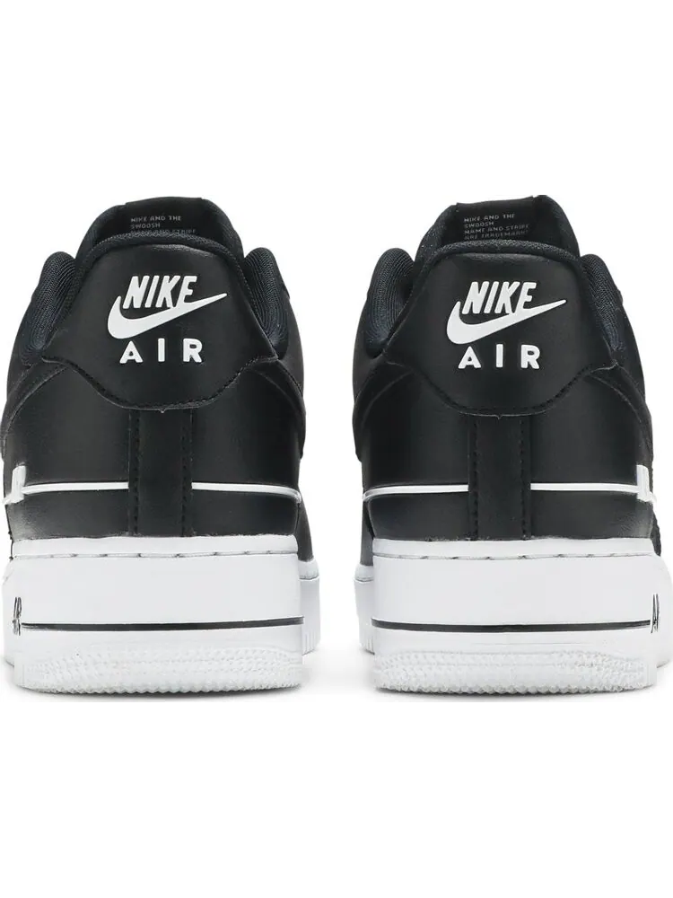 Кроссовки Nike Air Force 1 '07 LV8 'Double Air Pack - Black' — изображение 6 из 8, черный