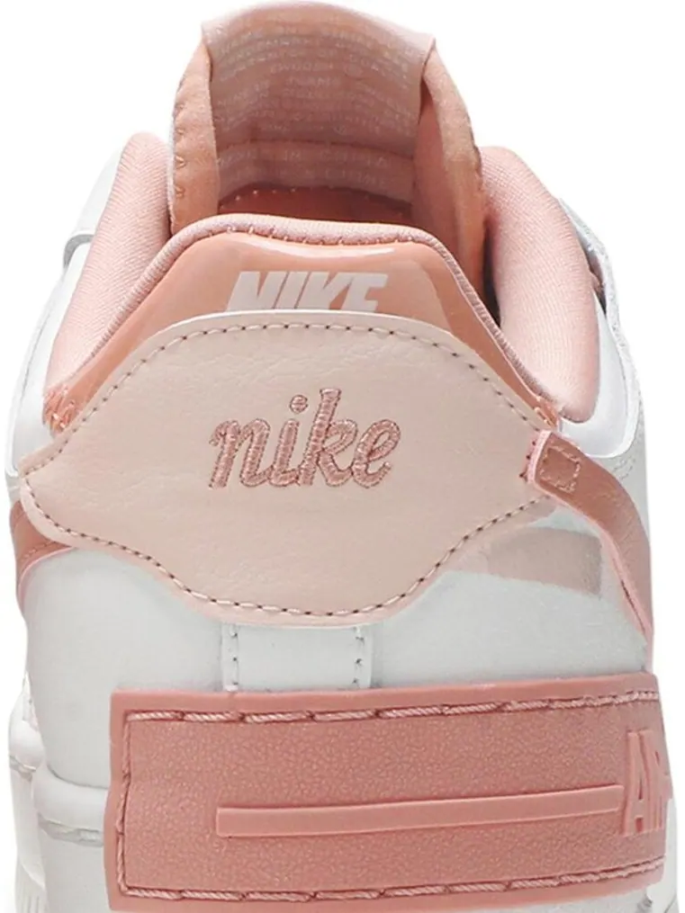 Кроссовки Nike Wmns Air Force 1 Shadow 'Washed Coral' — изображение 7 из 8, белый