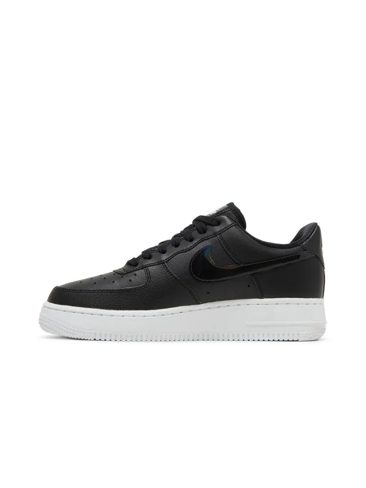 Кроссовки Nike Wmns Air Force 1 Low 'Black Iridescent' — изображение 4 из 9, черный/черный/белый