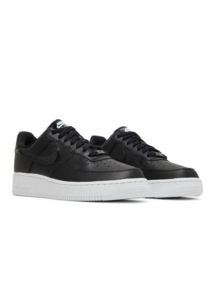 Кроссовки Nike Wmns Air Force 1 Low 'Black Iridescent' — изображение 9 из 9, черный/черный/белый