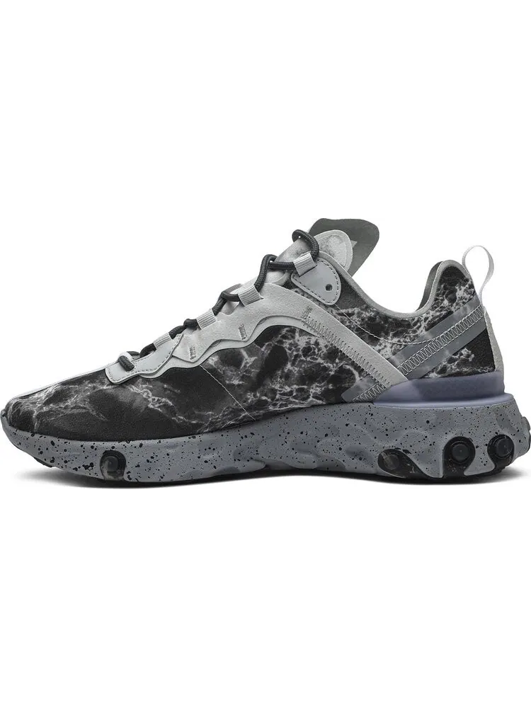 Кроссовки Nike Kendrick Lamar x React Element 55 'Pure Platinum' — изображение 3 из 8, серебряный
