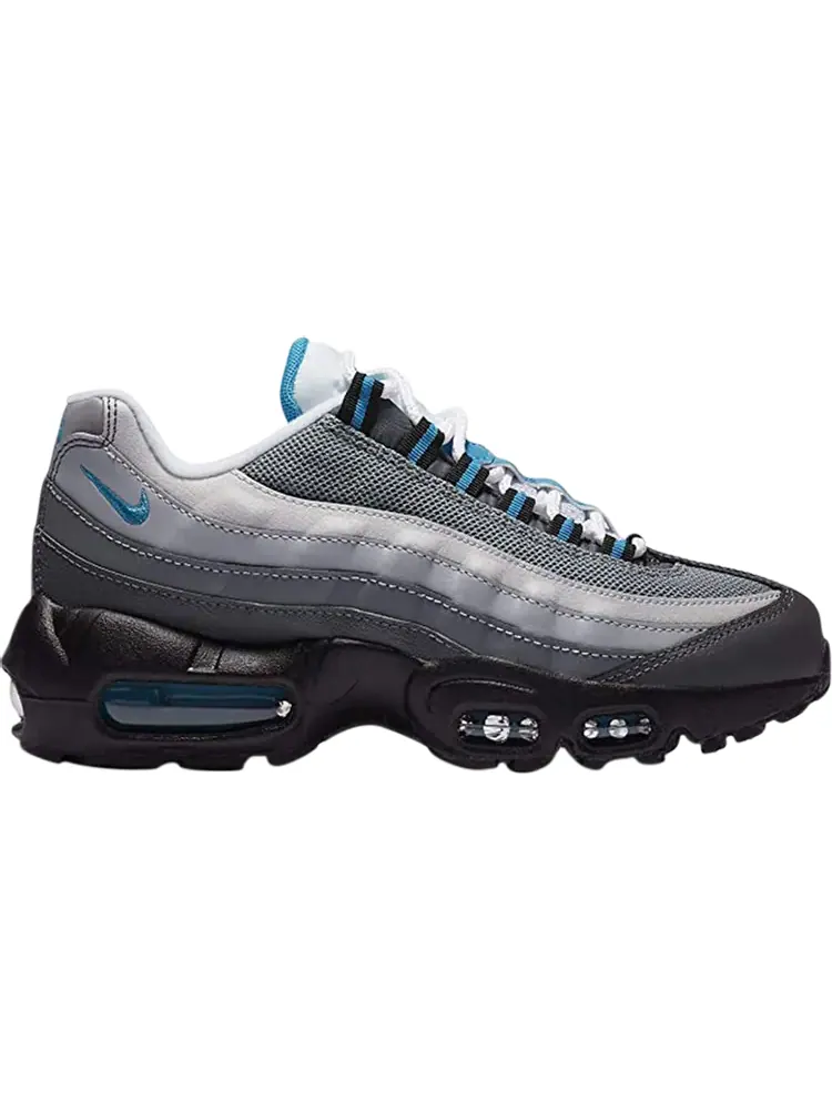 Кроссовки Nike Air Max 95 Recraft GS 'Grey Laser Blue' — изображение 1 из 1, серый