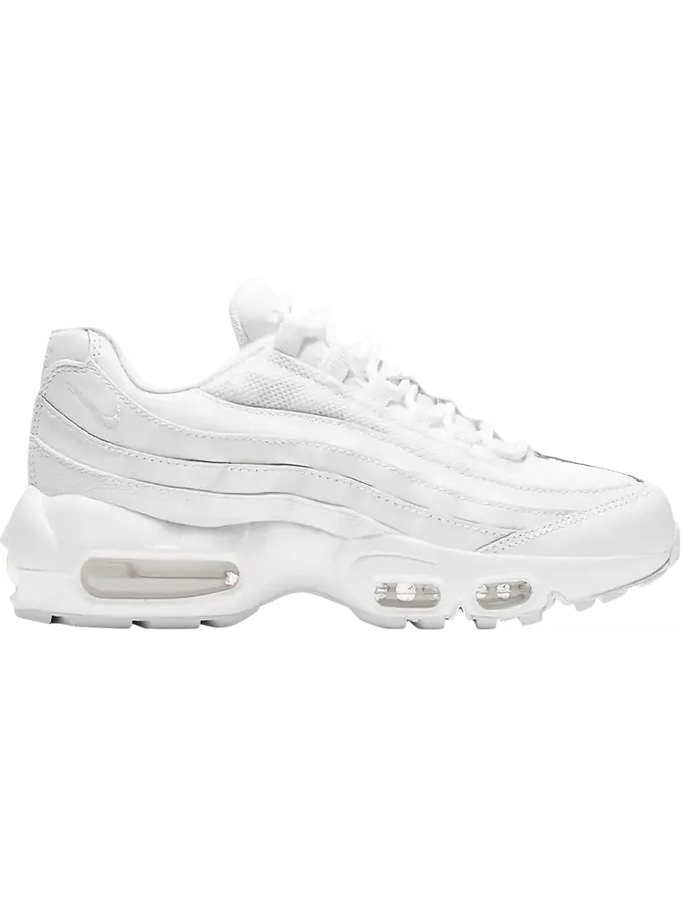 Кроссовки Nike Air Max 95 Recraft GS 'Triple White' — изображение 1 из 1, белый