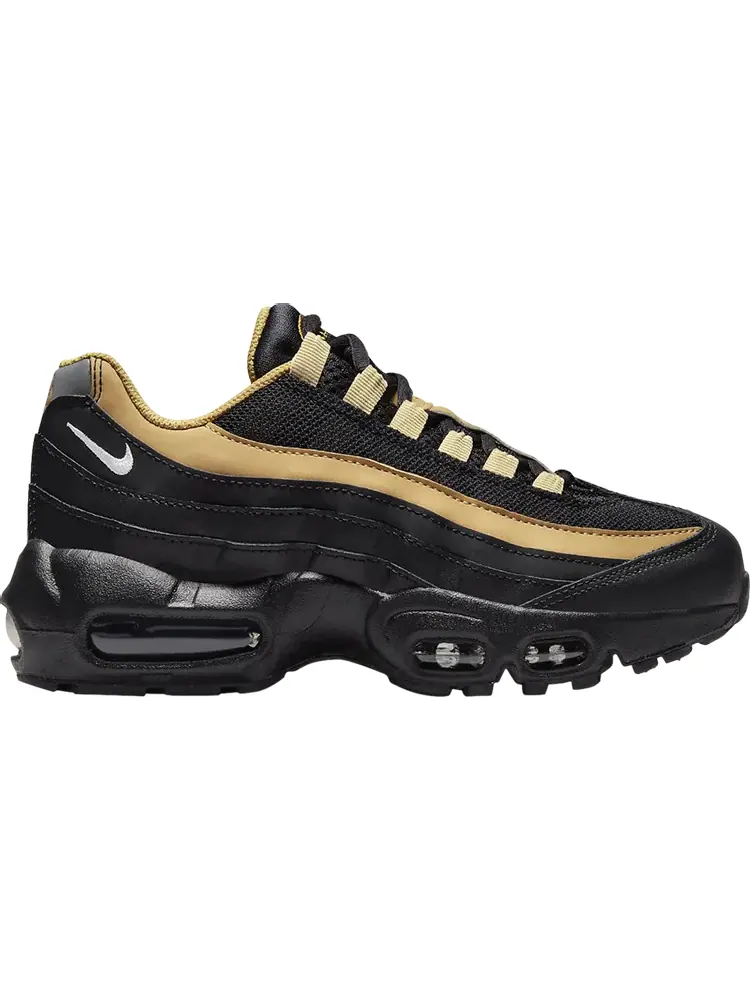 Кроссовки Nike Air Max 95 Recraft GS 'Black Elemental Gold' — изображение 1 из 1, черный