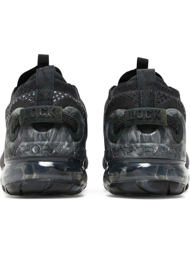 Кроссовки Nike Air VaporMax 2020 Flyknit GS 'Dark Grey' — изображение 6 из 8, черный