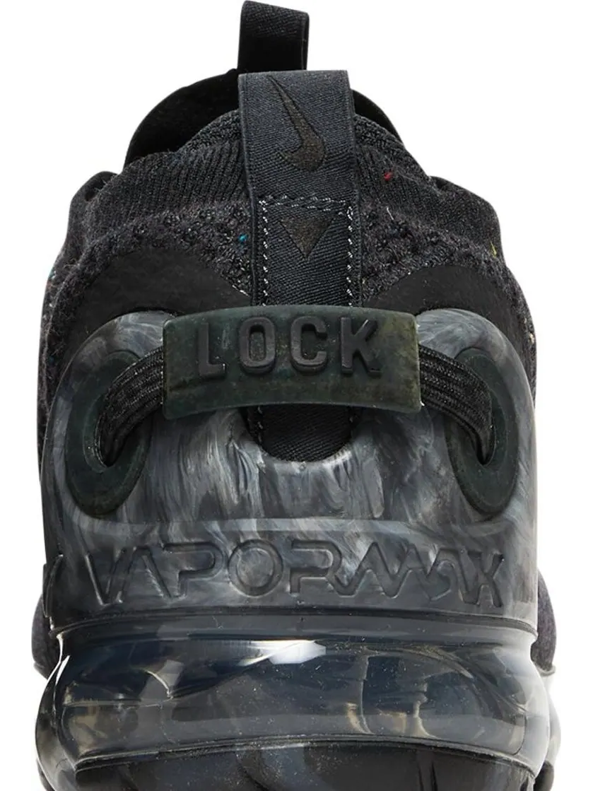 Кроссовки Nike Air VaporMax 2020 Flyknit GS 'Dark Grey' — изображение 7 из 8, черный