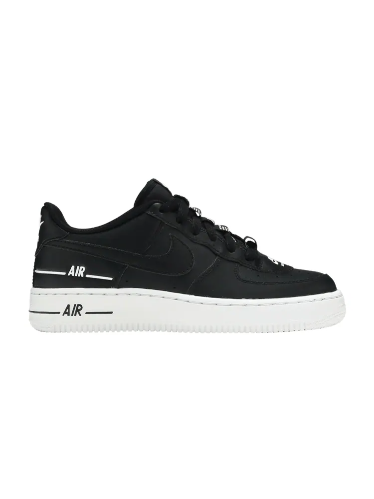 Кроссовки Nike Air Force 1 LV8 3 GS 'Black' — изображение 1 из 9, черный/черный/белый
