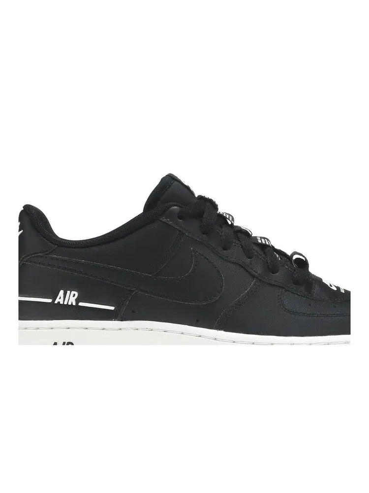 Кроссовки Nike Air Force 1 LV8 3 GS 'Black' — изображение 3 из 9, черный/черный/белый