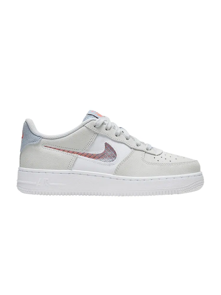 Кроссовки Nike Air Force 1 Low GS 'Transparent White Swoosh' — изображение 1 из 1, белый