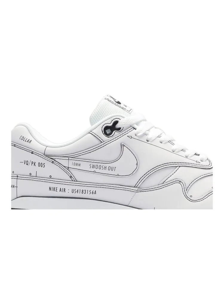 Кроссовки Nike Air Max 1 'Sketch To Shelf - White' — изображение 2 из 4, белый