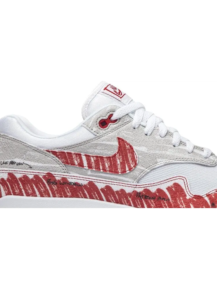 Кроссовки Nike Air Max 1 'Sketch To Shelf - University Red' — изображение 2 из 8, красный