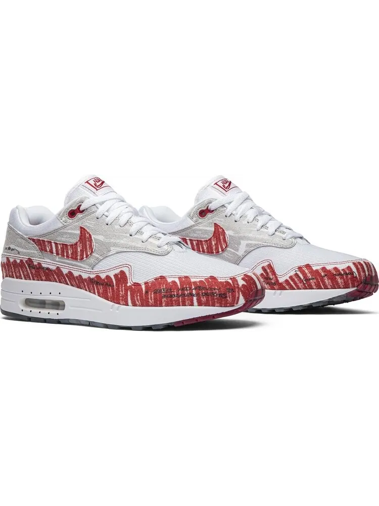 Кроссовки Nike Air Max 1 'Sketch To Shelf - University Red' — изображение 8 из 8, красный