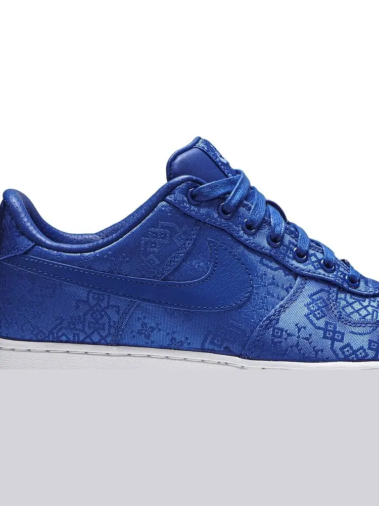 Кроссовки Nike CLOT x Air Force 1 PRM 'Royal Silk' — изображение 2 из 8, синий