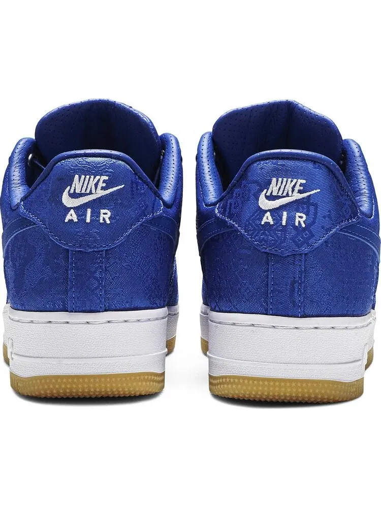 Кроссовки Nike CLOT x Air Force 1 PRM 'Royal Silk' — изображение 6 из 8, синий