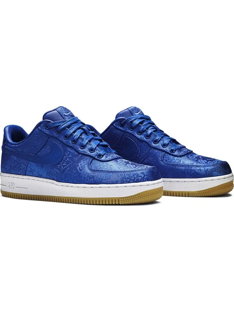 Кроссовки Nike CLOT x Air Force 1 PRM 'Royal Silk' — изображение 8 из 8, синий