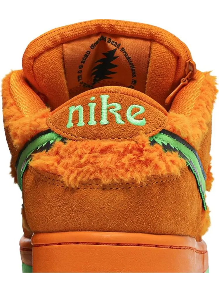 Лимитированные кроссовки Nike Grateful Dead x Dunk Low SB 'Orange Bear' — изображение 7 из 8, оранжевый