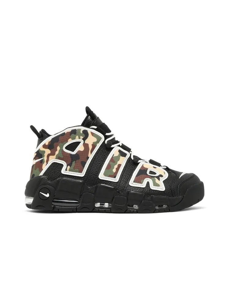 Кроссовки Nike Air More Uptempo QS 'Camo' — изображение 1 из 4, черный