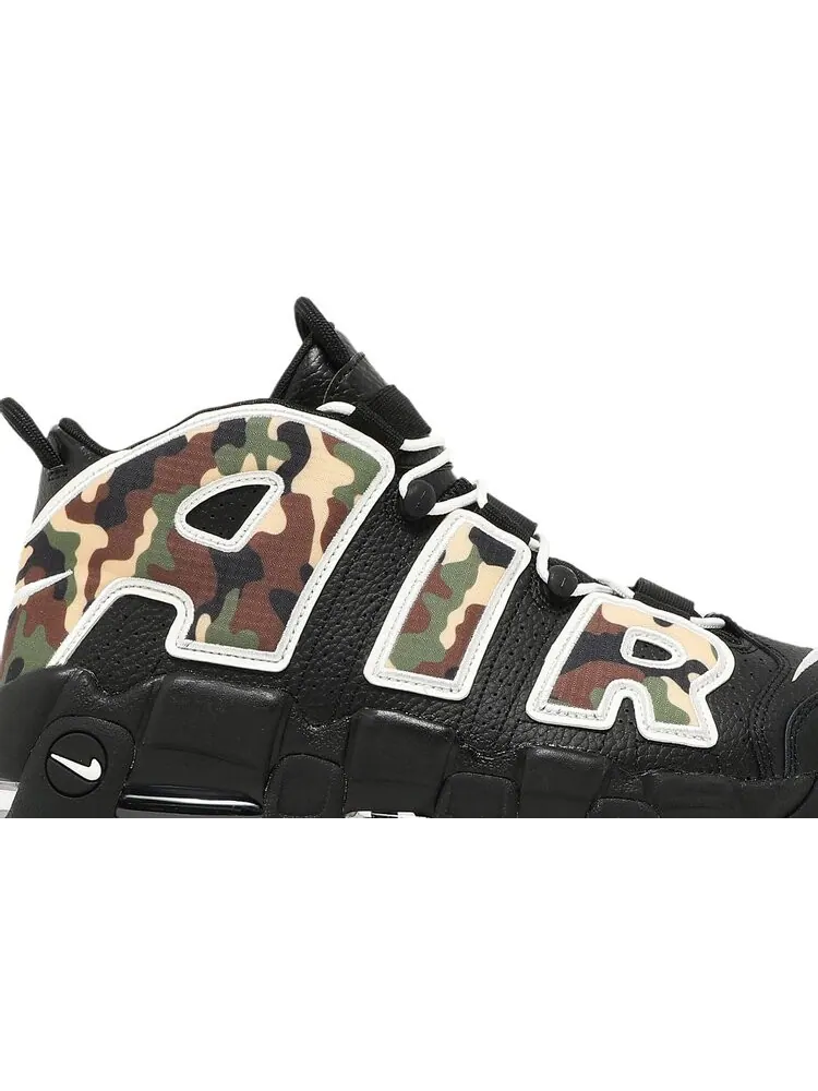 Кроссовки Nike Air More Uptempo QS 'Camo' — изображение 2 из 4, черный