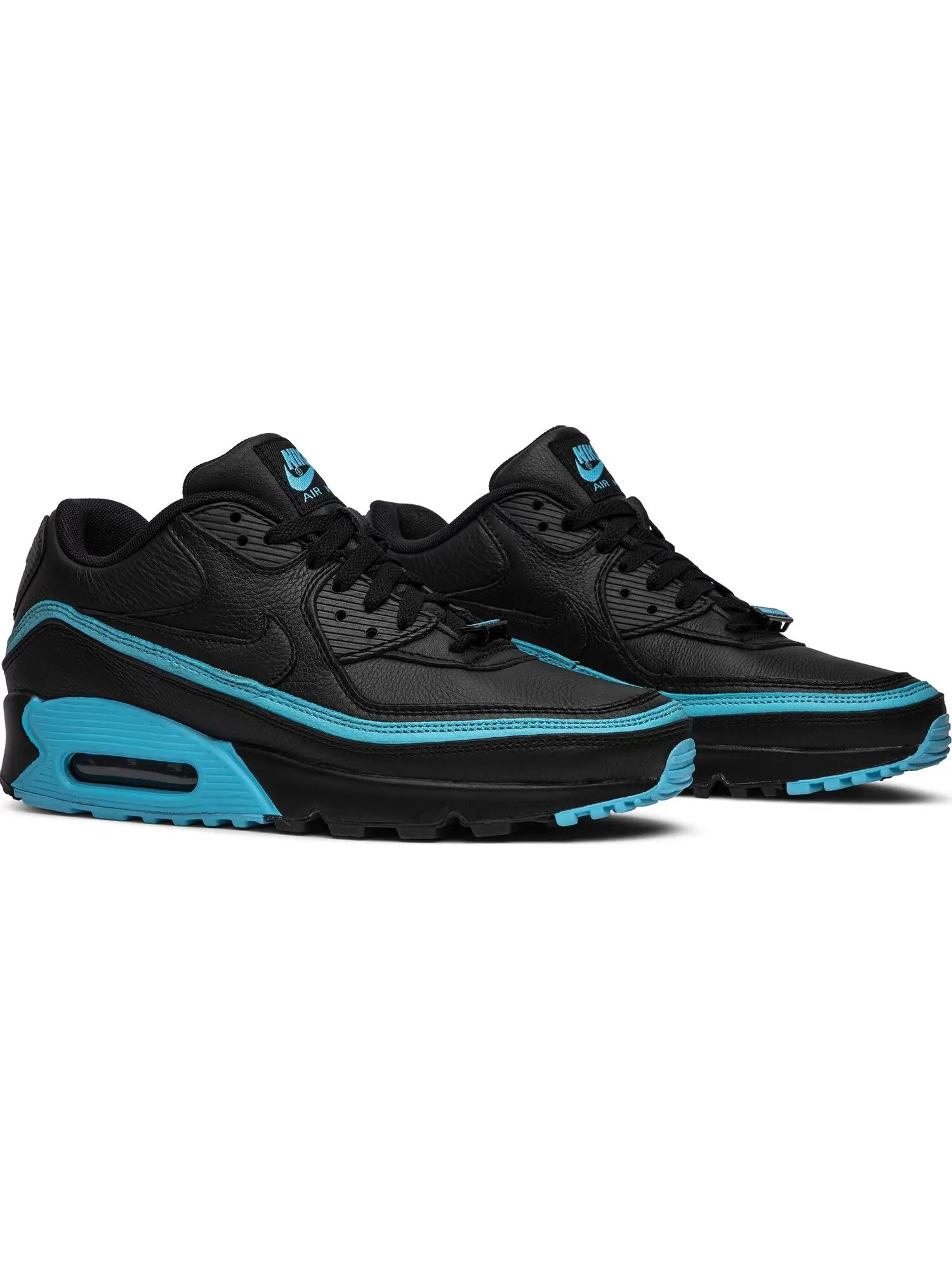 Кроссовки Nike Undefeated x Air Max 90 — изображение 2 из 7, черный/голубой