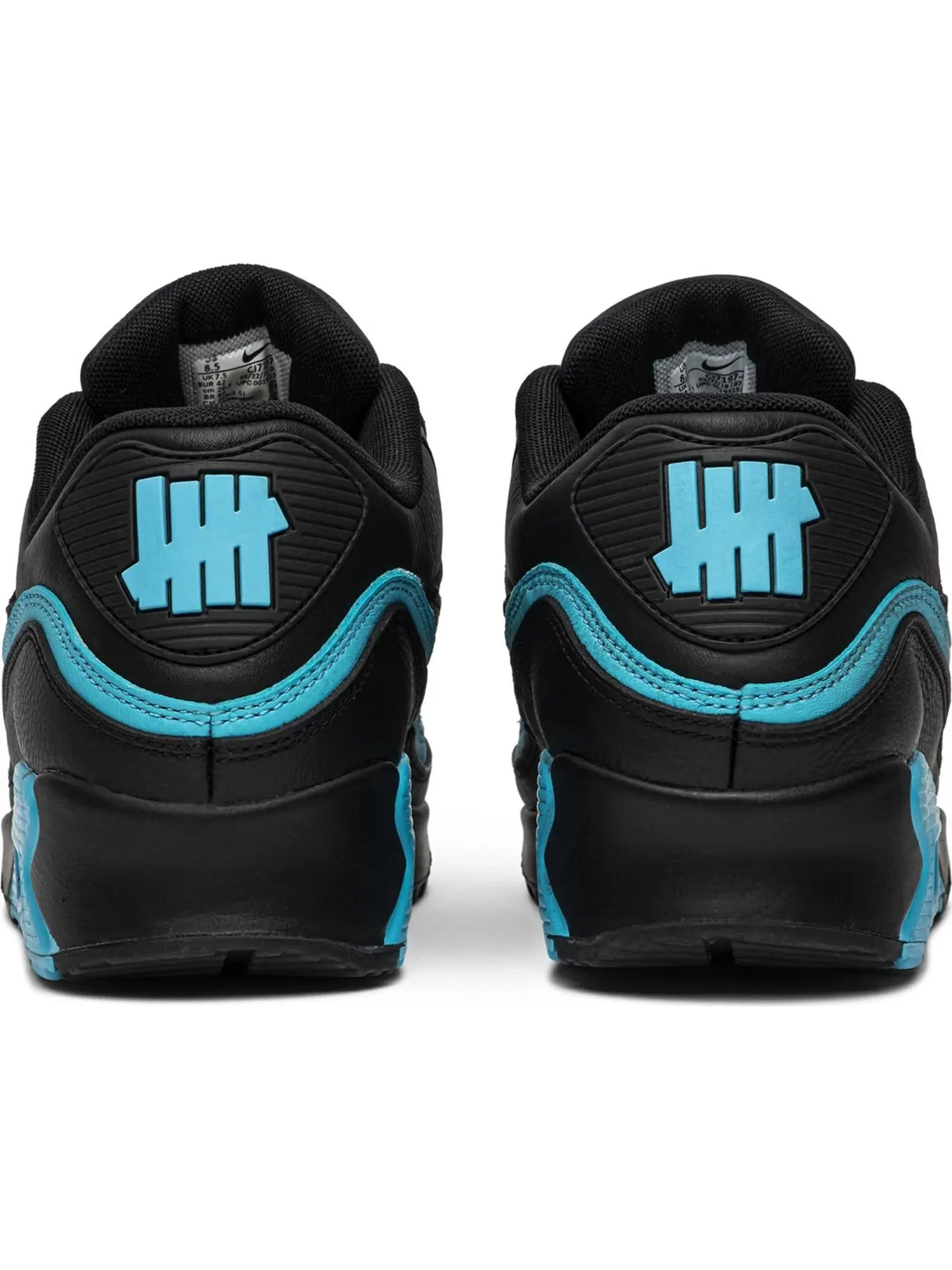 Кроссовки Nike Undefeated x Air Max 90 — изображение 3 из 7, черный/голубой