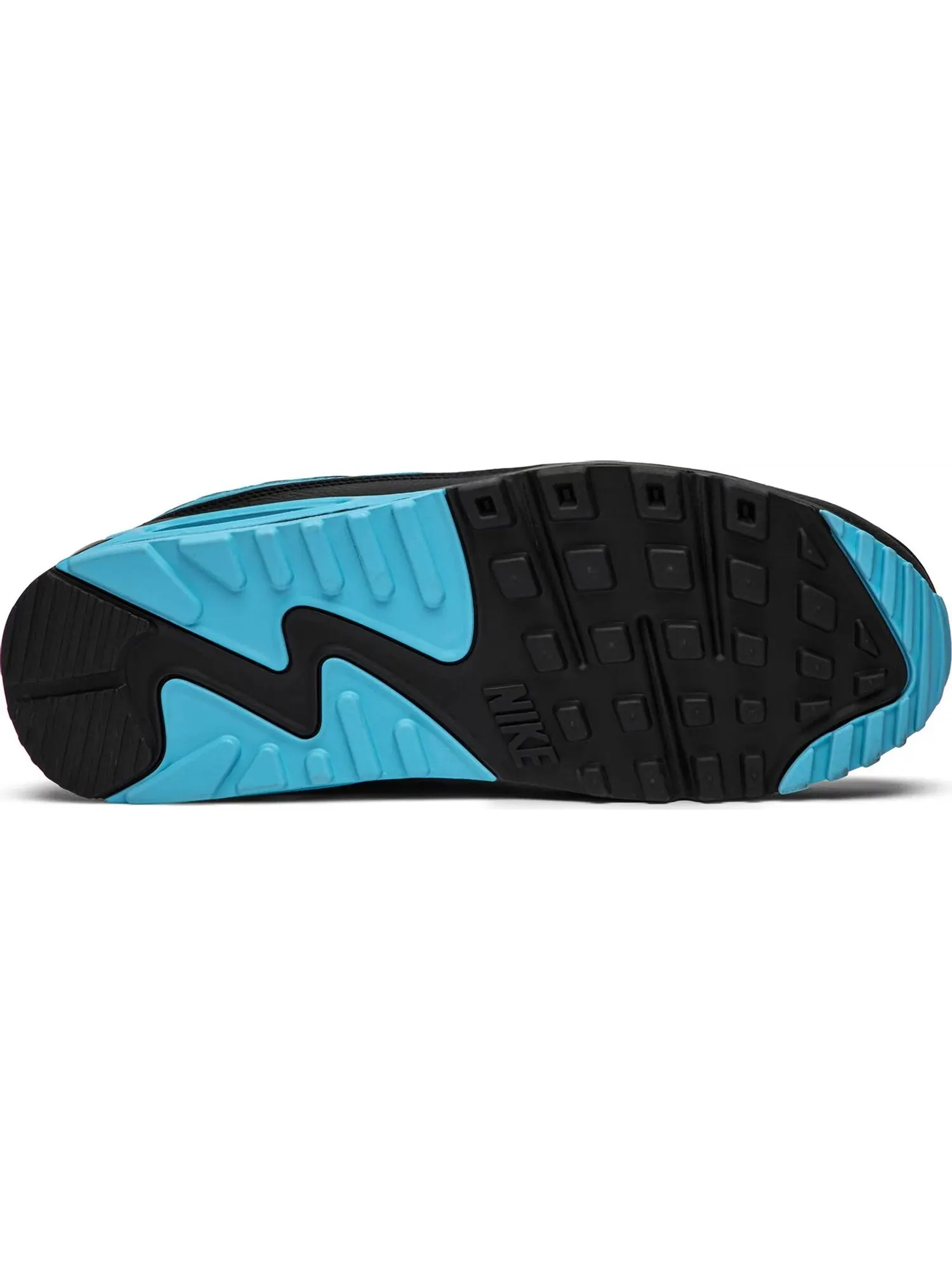 Кроссовки Nike Undefeated x Air Max 90 — изображение 4 из 7, черный/голубой