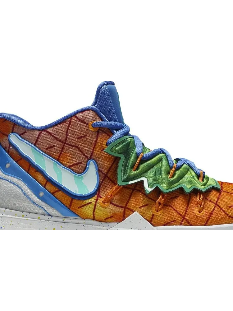 Кроссовки Nike SpongeBob SquarePants x Kyrie 5 GS 'Pineapple House' — изображение 2 из 8, оранжевый