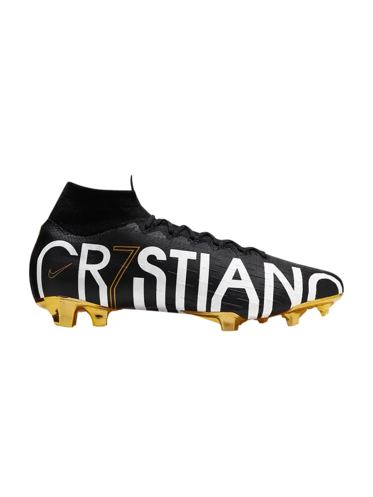 Кроссовки Nike Mercurial Superfly 6 Elite CR7 FG 'Black Vivid Gold' — изображение 1 из 1, черный