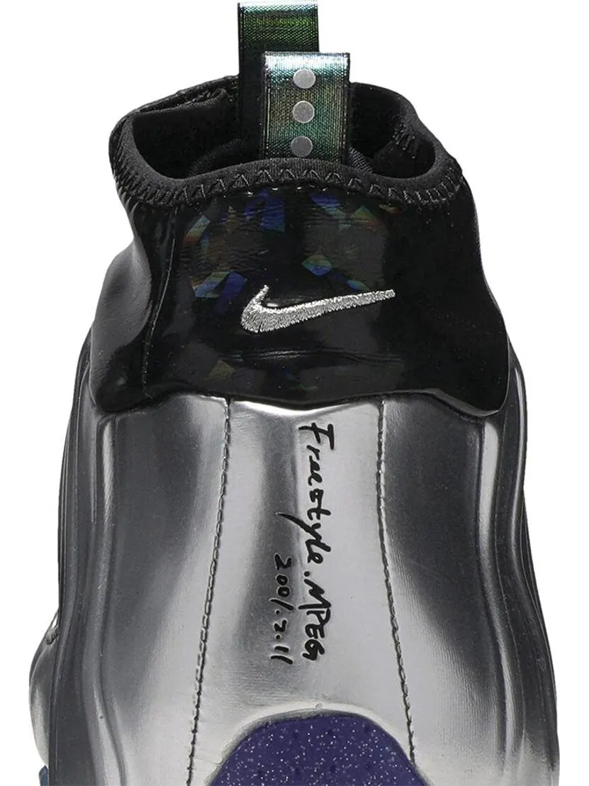 Кроссовки Nike Air Flightposite One 'China Hoop Dreams' — изображение 7 из 8, серебряный
