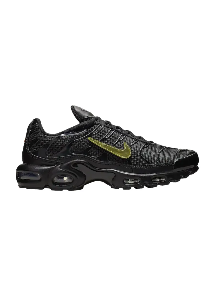 Кроссовки Nike Air Max Plus 'Removable Swoosh - Black Gold' — изображение 1 из 1, черный