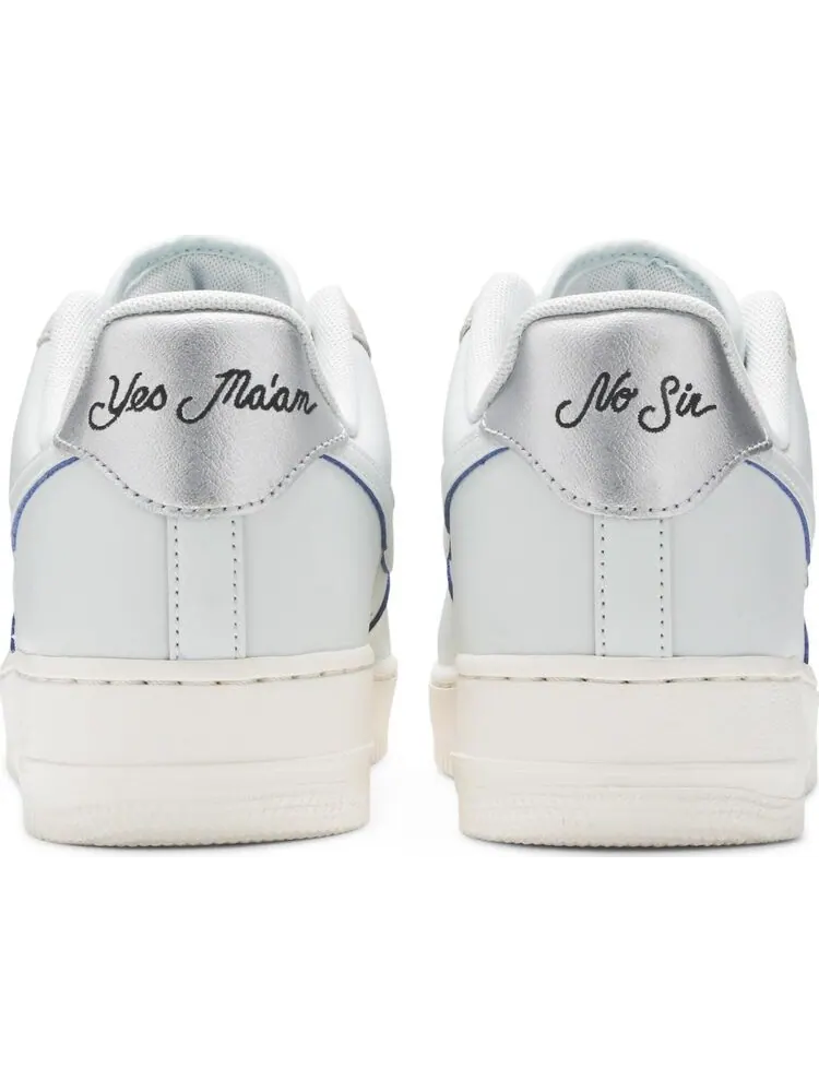 Кроссовки Nike Devin Booker x Air Force 1 Low LV8 'Moss Point' PE — изображение 6 из 8, серый