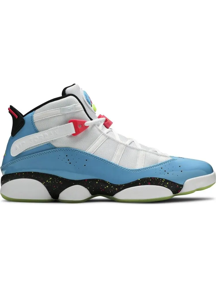 Кроссовки Jordan 6 Rings Blue Fury Cyber Pink — изображение 1 из 8, белый