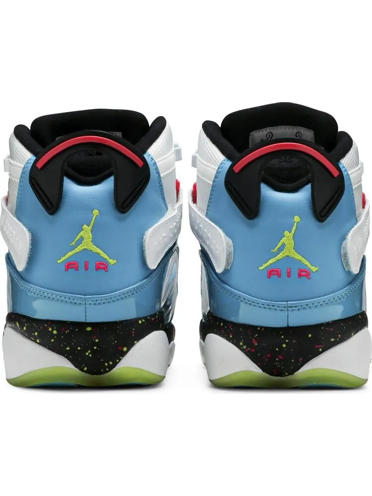 Кроссовки Jordan 6 Rings Blue Fury Cyber Pink — изображение 6 из 8, белый