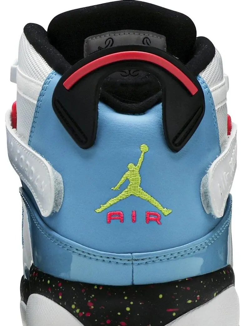 Кроссовки Jordan 6 Rings Blue Fury Cyber Pink — изображение 7 из 8, белый