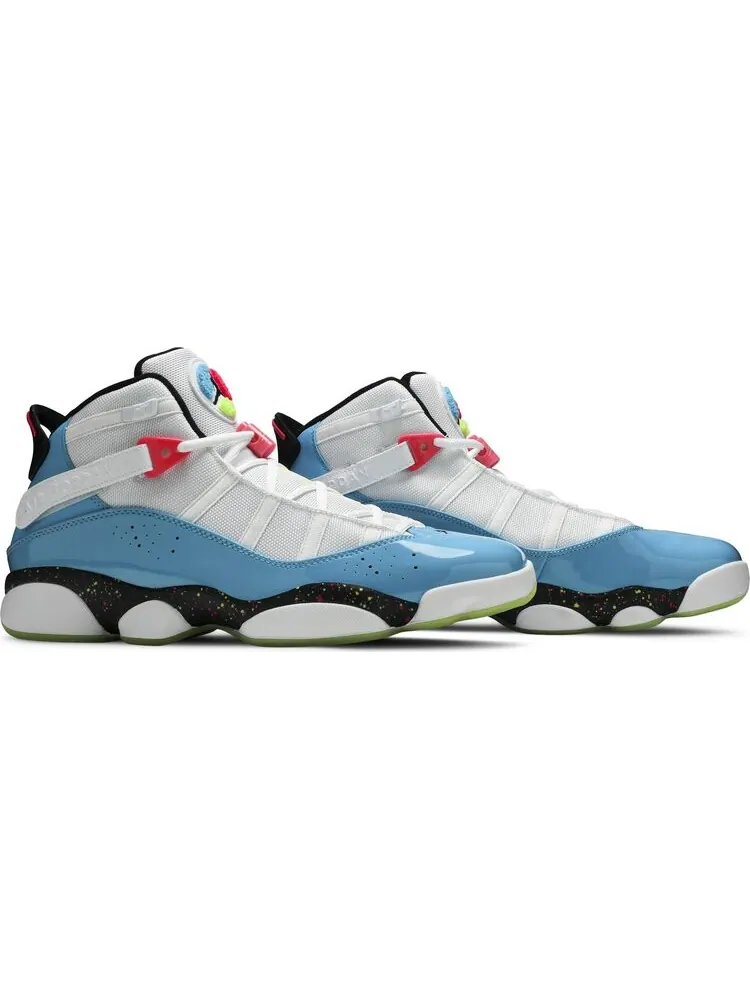 Кроссовки Jordan 6 Rings Blue Fury Cyber Pink — изображение 8 из 8, белый