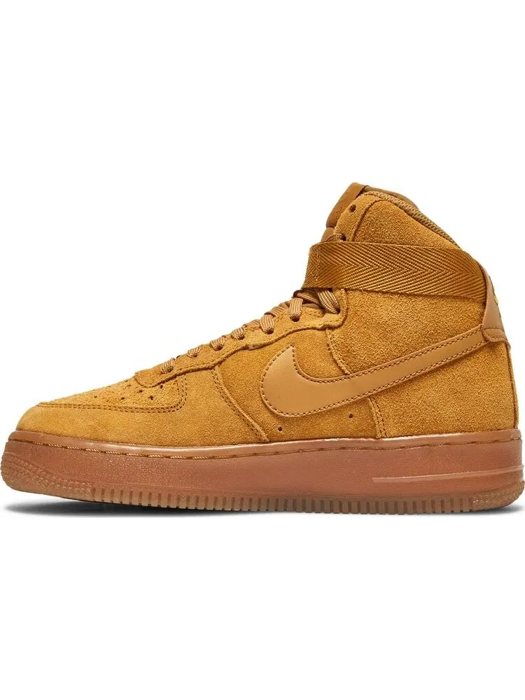 Кроссовки Nike Air Force 1 High LV8 3 GS 'Wheat' — изображение 3 из 8, коричневый
