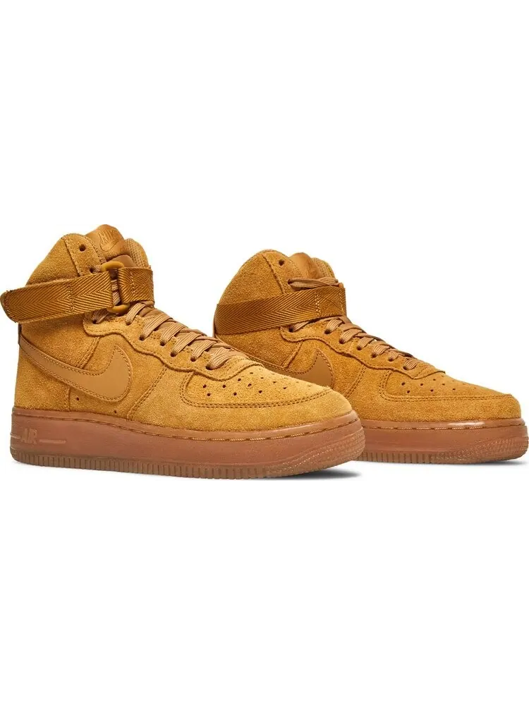 Кроссовки Nike Air Force 1 High LV8 3 GS 'Wheat' — изображение 8 из 8, коричневый
