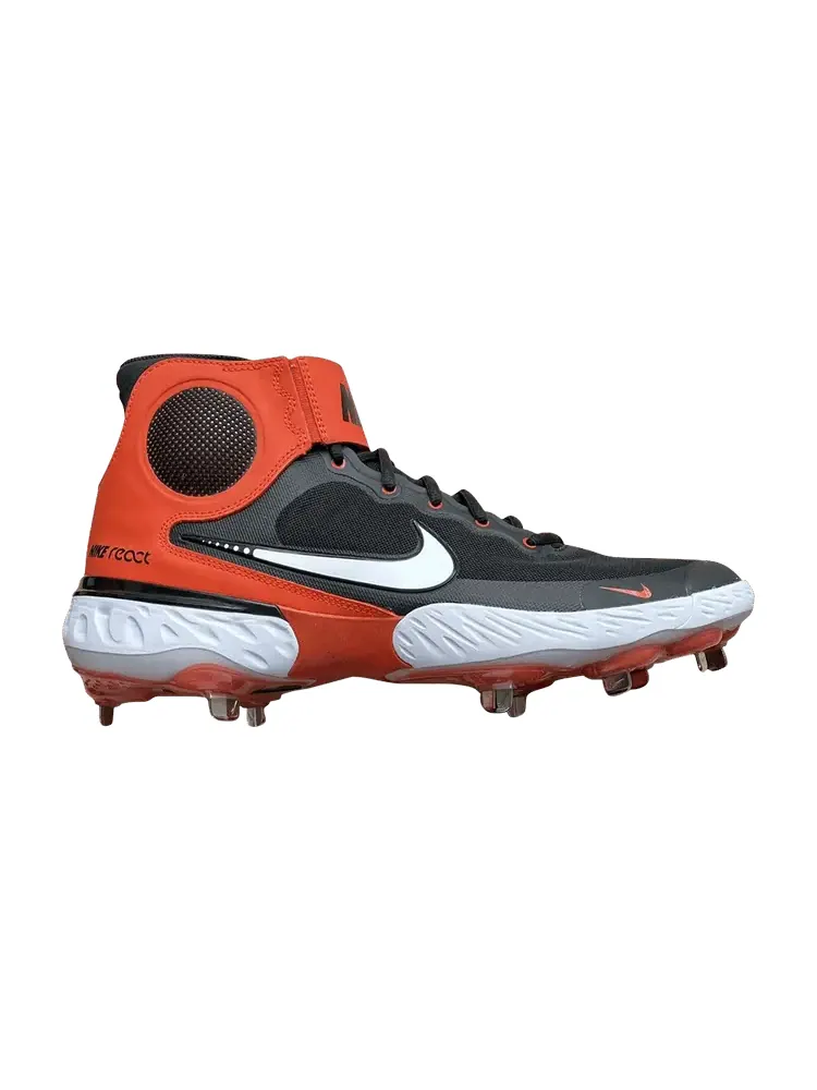 Кроссовки Alpha Huarache Elite 3 Mid 'Black Team Orange' — изображение 1 из 1, черный оранжевый