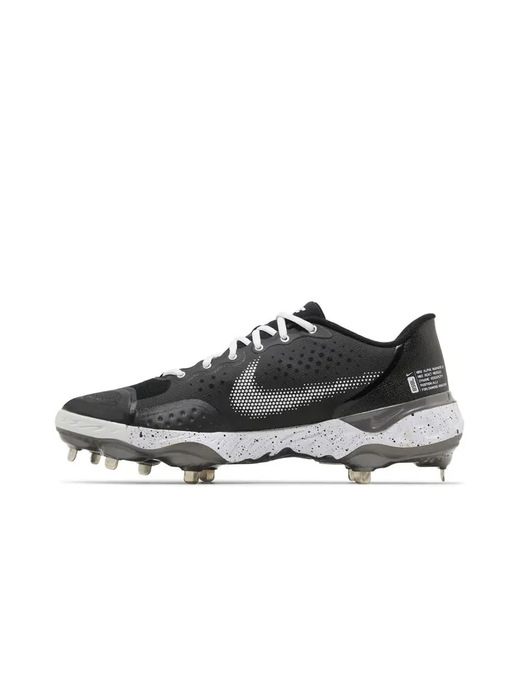 Кроссовки Alpha Huarache Elite 3 Low 'Black White' — изображение 3 из 8, белый